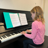 Pianoles leerling
